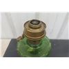 Image 2 : Nice Green Depression Glass Aladdin Oil Lamp