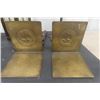 Image 2 : Hammered Brass Book Ends, Cast Base Table Lamp, Pair of Brass Diamond Shape Ship Lamps