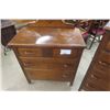 Image 2 : 2 Piece Bedroom Set; Dresser with Mirror 17" x 32" x 62" & 4 Drawer Dresser 14" x 17" x 27" 