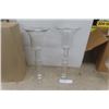 Image 2 : 19 Glass 9" Candle Holders? , 12 Glass 17" Table Centre Piece Flower/ Candle Holders