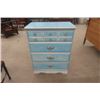 Image 1 : 4 Drawer Painted Dresser 16" x 28" x 38" 