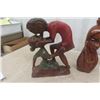 Image 2 : 4 Exotic Wooden Carvings - Tallest 21" 