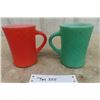 Image 2 : 2 Glassbak Textured Coffee Mugs - 1960s