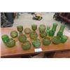 Image 1 : Assorted Green Bowls + Vases - 20 pcs Total