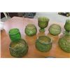 Image 2 : Assorted Green Bowls + Vases - 20 pcs Total