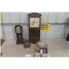 Image 1 : Collector Spoon Display Clock, Tin With Spoons, Sunbeam Miniature Grandfather Clock, Coo-coo Clock f