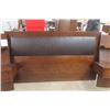 Image 2 : Bed with Built in Night Stands - Headboard 72" w by 49" Tall , End Tables 24" w by 48" Tall 