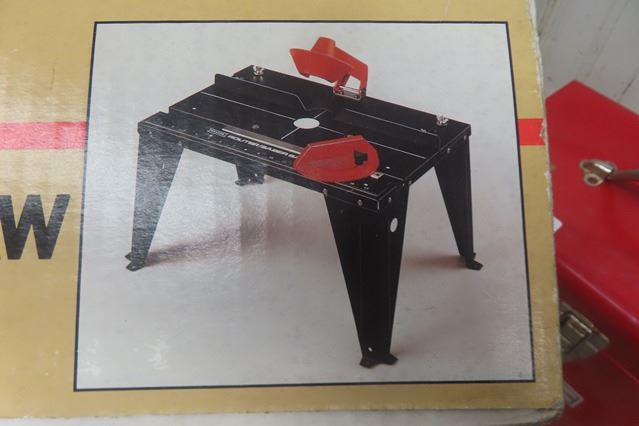 WEN Router in Metal Case, Router + Jigsaw Table in Box Never Opened