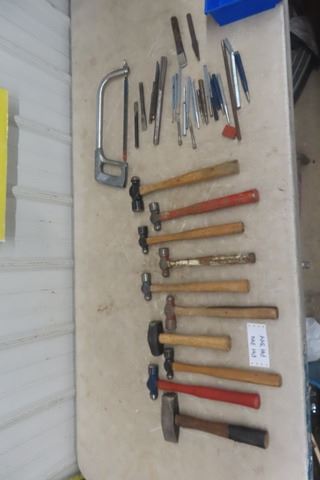 Wide Hacking Chisel Ball Pin Hammers, Chisels, Punches, Hack Saw