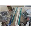 Image 8 : Assorted Electrical Items: Boxes, Outlets, 10m Roll NMD 90 14/2 Wire, Power Surge Bars, Marrets, som