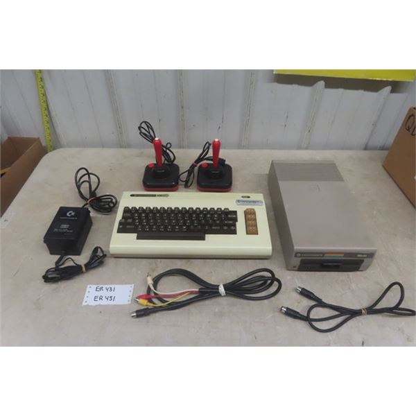 Vic 20 Computer Storage Commodore Vic 20 Computer with 2 Joy Sticks
