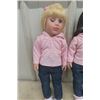 Image 2 : Pair of 18'' Girl Dolls - Matching outfits - New no box 