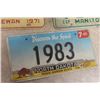 Image 2 : North Dakota 1983 Plate, Saskatchewan 1971, (3) 1973MB Snowmobile Plates, (2) US 