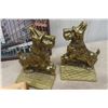 Image 2 : 2 Sets of Brass Book Ends Scotty Dogs + Deer, Wood Tray, Picture of Eaton's Store 