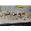 Image 1 : Metal Lunch Kit Lassie / Black Beauty, Insulators, Butter Press with Paddles, Milk Bottles, Salt&Pep