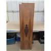 Image 1 : Piece of Wood with Center Carving , Would Make a Great Head Board - 61'' x 16'' 