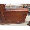 Image 3 : 2 Very Large Wooden Room Dividers with 2 Doors + Shelves + Upper Shelves 14.5"×50"×81"