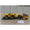 Image 1 : Tonka Metal + Plastic Truck , Plastic Lowbed, Metal Loader - 4"×5"×25"