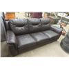 Image 1 : Nice Comfortable Leather Look Couch - 82" Wide