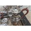 Image 3 : Silverplate Coffee & Tea Service with 2 Trays - Sheffield