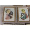 Image 4 : 9 Vintage Small Framed Pictures: Kids + Dogs, 2 Buzza Motto