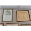 Image 6 : 9 Vintage Small Framed Pictures: Kids + Dogs, 2 Buzza Motto