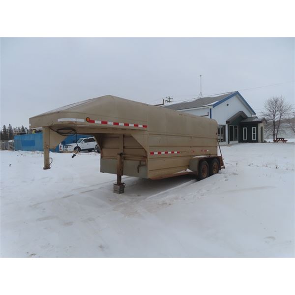 1992 Duncan Fifth Wheel Tandem Enclosed Trailer 14' Floor with TOD
