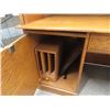 Image 10 : Oak 'S' Curve Roll Top Desk with Keys 29"x52"x54" 