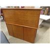 Image 11 : Oak 'S' Curve Roll Top Desk with Keys 29"x52"x54" 