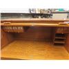 Image 6 : Oak 'S' Curve Roll Top Desk with Keys 29"x52"x54" 