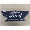 Image 1 : Ford 2 Sided Porcelain Sign - The Universal Car- 11.5" x 30" 