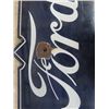 Image 6 : Ford 2 Sided Porcelain Sign - The Universal Car- 11.5" x 30" 