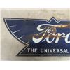 Image 7 : Ford 2 Sided Porcelain Sign - The Universal Car- 11.5" x 30" 