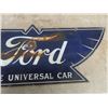 Image 8 : Ford 2 Sided Porcelain Sign - The Universal Car- 11.5" x 30" 