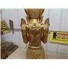 Image 10 : Religious Praying Golden Chalkware Statues - Bejeweled- 46" to Point