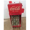 Image 1 : Industrial Cartoon Coolers Coca-Cola Cooler Model A-8 Serial # 331 with 10 Full Cokes + Wooden Carry