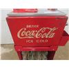 Image 2 : Industrial Cartoon Coolers Coca-Cola Cooler Model A-8 Serial # 331 with 10 Full Cokes + Wooden Carry