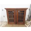 Image 1 : 2 Oak China Cabinets 14" x55" x61" Original