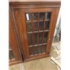 Image 6 : 2 Oak China Cabinets 14" x55" x61" Original