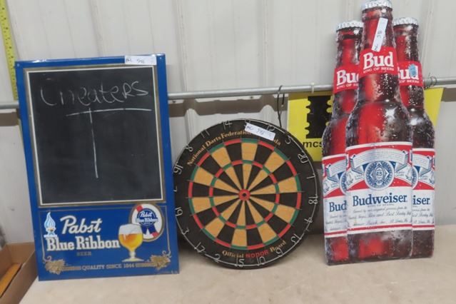 Pabst Metal Menu Board 17