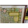 Image 2 : Framed Picture Map of London 23"x28" 