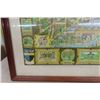 Image 4 : Framed Picture Map of London 23"x28" 