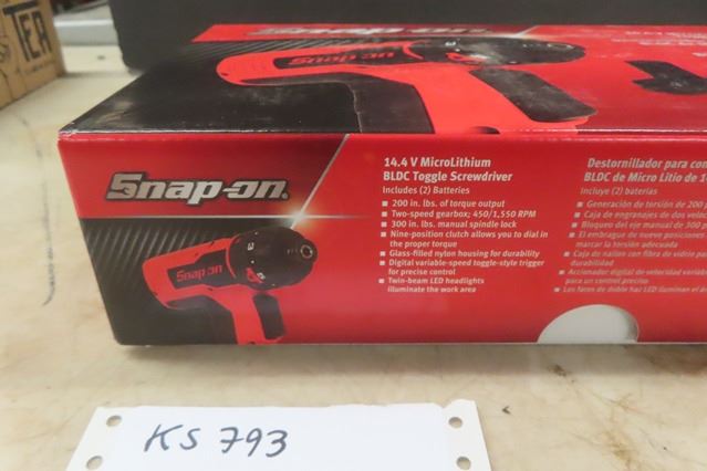 Snap On 14.4V Microlithium BLDC Toggle Screwdriver CTS 861 BKW2