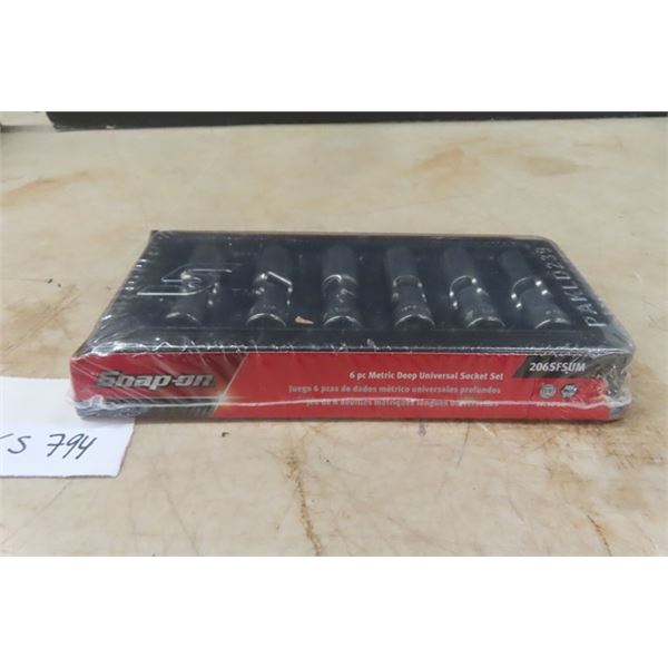 Snap On 6pc Metric Deep Universal Socket Set 206 SFSUM New Snap on 6pc metric deep universal socket set 206 sfsum new
