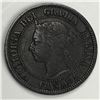 Image 2 : Canadian Large Cent 1891 Small Date Small Leaves VF