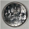 Image 1 : 1961 Queen Elizabeth II Canadian Silver Dollar UNC 9