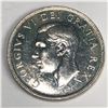 Image 2 : 1952 King George VI Canadian Silver Dollar FWL UNC
