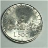 Image 1 : Italy 500 Lire BU Nice Coin 1964
