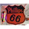 Image 1 : Phillips 66 Double Sided Porcelain Sign