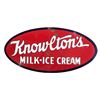 Image 1 : Knowlton's Ice Cream Double-Sided Porcelain Sign